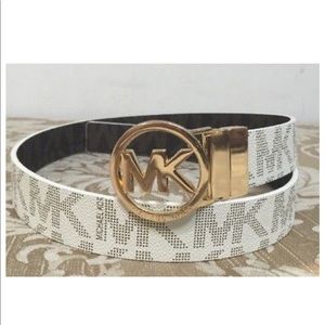 Brandy New MK Vanilla / Chocolate Reversible Belt